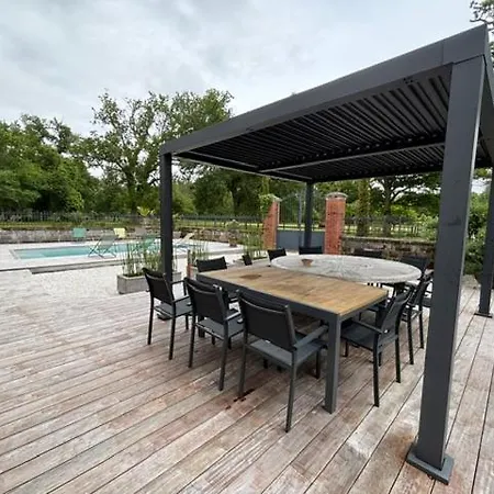 Villa Souleyraou Piscine 12 Pers Calme Dans Airial